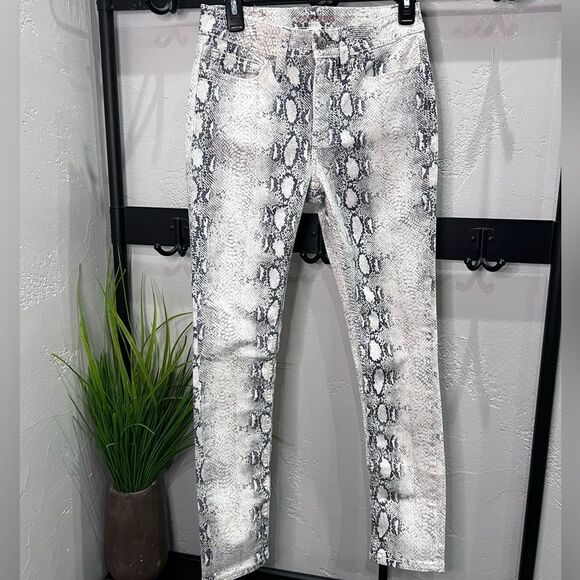 Shyanne Western Country Python Skinny Stretchy Jeans Size 28 Short Snakeskin - Picture 4 of 16